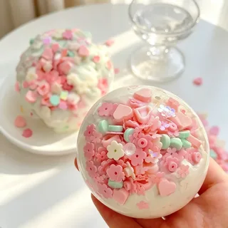 Mint Milk Cake Handmade Ball