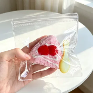 Strawberry Cake Slice Squishy Toy